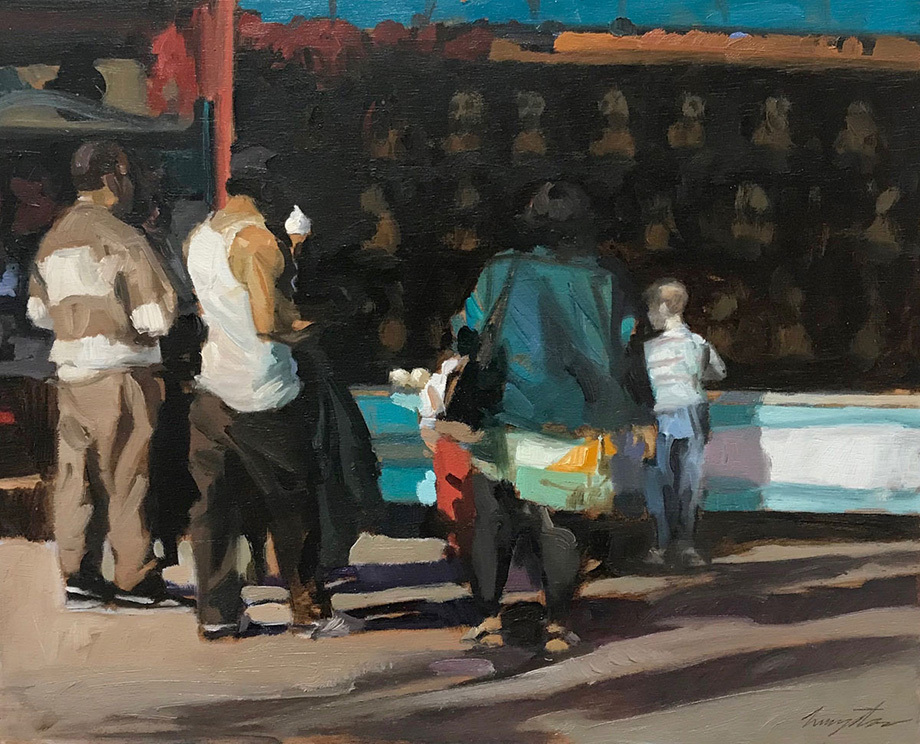 Francis Livingston, “Vanilla Ice Cream,” 14x18 inches, oil on panel